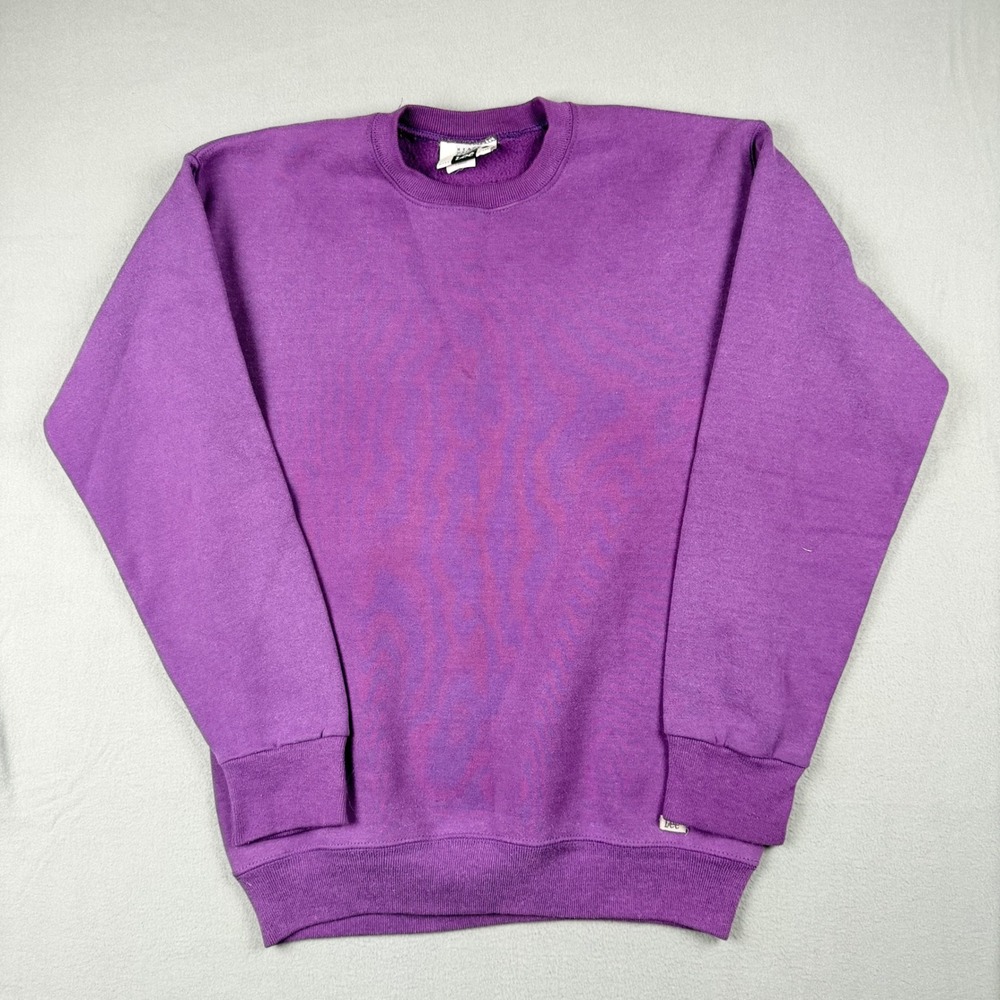 Vintage Lee Heavyweight Sweatshirt Purple Crewneck Made in USA Large